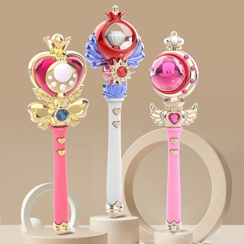 Luminous Projection Toys LED Night Light Magic Wand With Mus