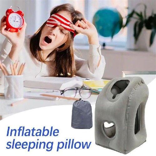 Inflatable Travel Sleeping Bag Portable Cushion Neck Pillow