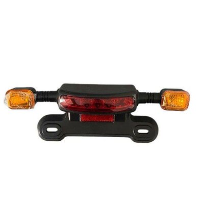 Red LED Stop Brake Tail Lights Mount Sequential Flow Turn