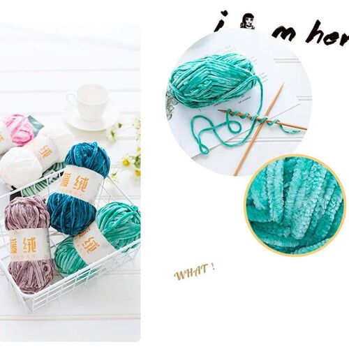 1pc 100g Super Soft Yarn Chunky Blanket Yarn Chenille Yarns