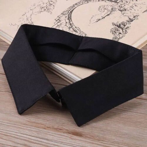 Faux Collar False Lapel Detachable Blouse Mini Dickey Black