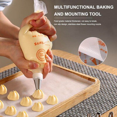 100 PCS Disposable Pastry Bag Piping Bag S/M/L Bags For Conf