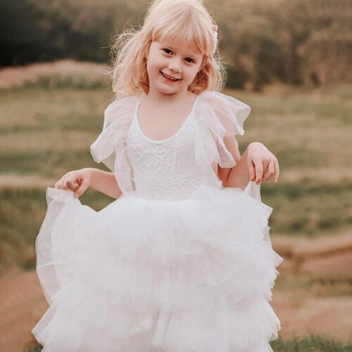 Polka-dot Kids Dresses For Girls Autumn Long Sleeve Cute Bab
