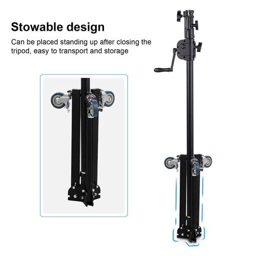 Selens Foldable Photography Hand-cranked Light Stand Bracket