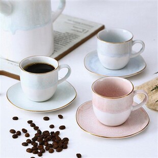 ffee Cup, One Cup, One Saucer, High-end Exquisite Ceramic ff