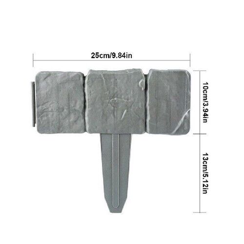 Garden Edging Border Plastic Cobblestone Effect Edging for