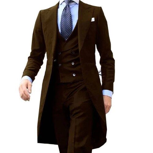 New Arrivel Long Coat Designs Chinese Red Men Suit Gentle