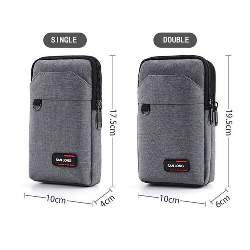 Geestock Waterproof Waist Bag For Men Fanny Pack Double Laye