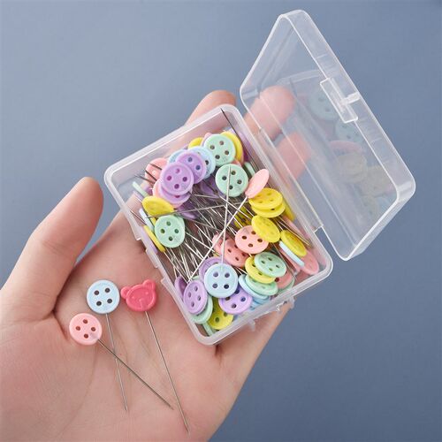 50/100pcs Dressmaking Pins Embroidery Patchwork Tools Fixed
