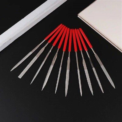 140mm 10PCS Diamond Mini Needle File Set Hand Tools For