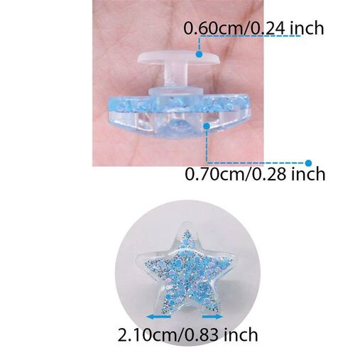 13pc/et Shoe Charm Shining Star Heart Shaped Garden Shoe Acc