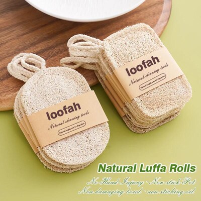 Natural Luffa Dish Towel Washing Cloth Sponge Loofah Scrub