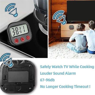 4X Kitchen Timer, Digital Visual Timer Magnetic C