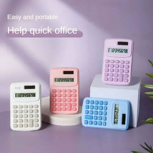2024 New Small Calculator Silent Calculator Mini Version Lea