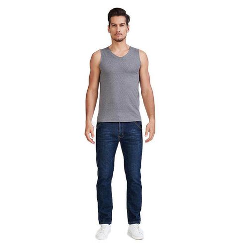 Mens warm vest with no trace, thickened double-sided