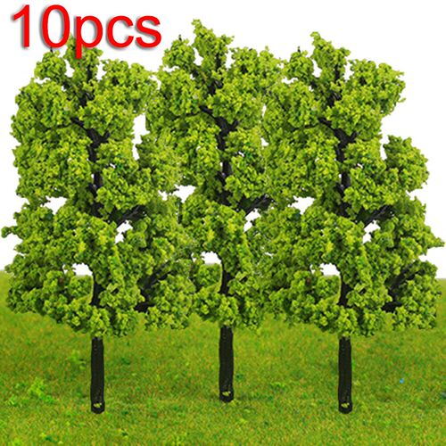 20/70pcs Plastic Model Train Artificial Miniature ree Scener