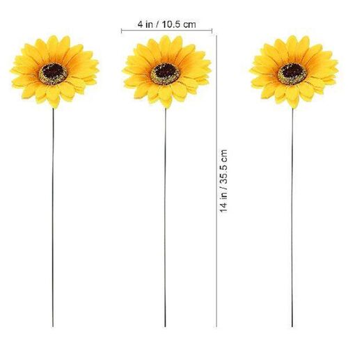5 Pcs Sunflower Outdoor Garden Decorations Landscape