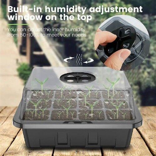 New 12 Cells Seed Tray Seedling Starter Trays Garden Plant