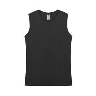 E-commerce 230g Heavy mbed tton Vest Mens Solid lor Loose C
