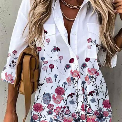Temperament Women Shirt Loose Long Sleeve Shirt Women