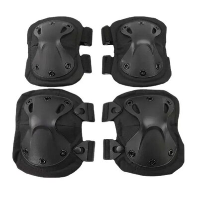 2 Pairs/set Tactical Knee Pad Elbow CS Military Protector  O