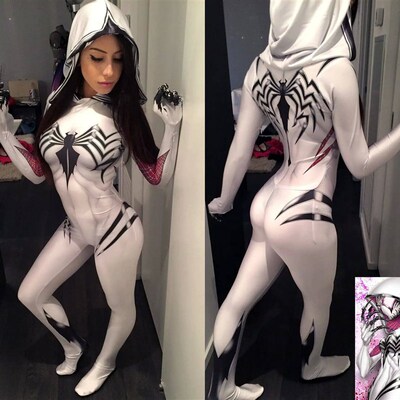 D Print Adult Kids Halloween Spider Gwen Stacy Spiderman