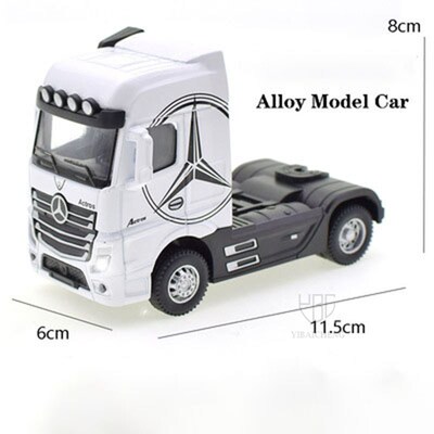 1:50 Diecast Alloy Truck Head Model Toy Container Truck Pull
