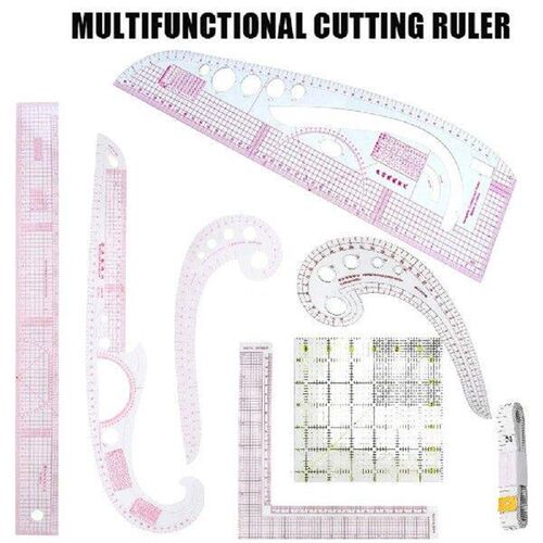 1pc DIY Drawing Tailoring Ruler Multi-function Cutting