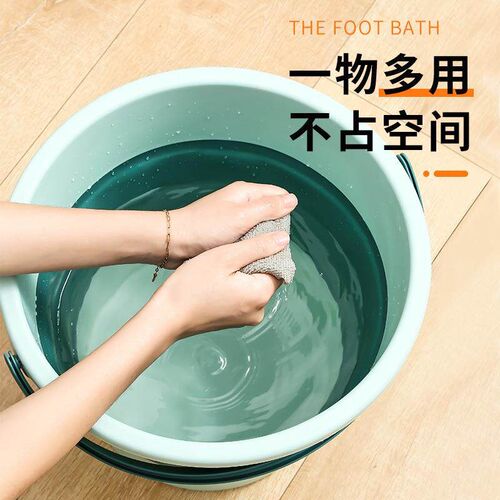 Collapsible Bucket for Outdoor Use, Portable Fishing Bucket,