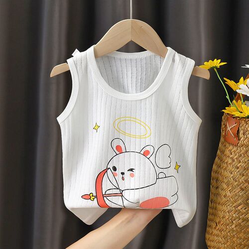 Baby Vest Cotton Thin Boy Girl Baby Child Breathable Bottomi