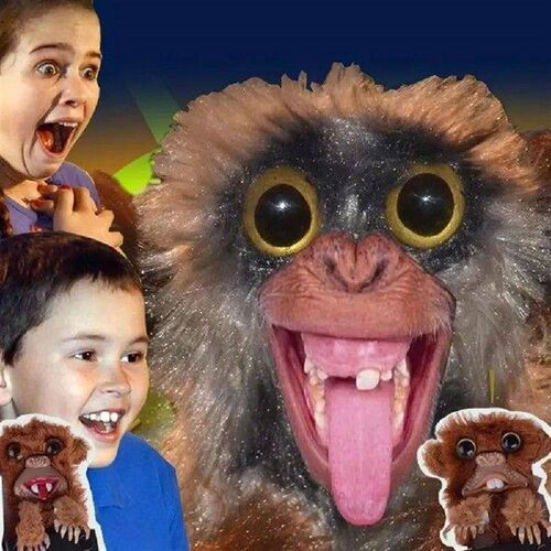 Party Decoration Surprise Prank Monkey Toy Teeth / Tongue