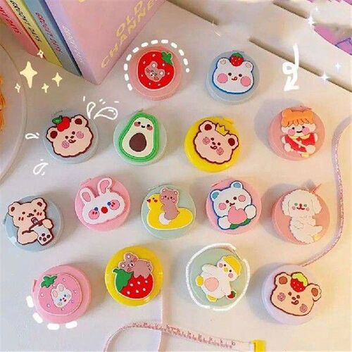 Flexible Cartoon Tape Measure Soft Auto Shrink 150cm Tape