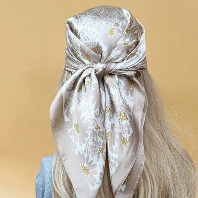 2023 Design 70X70CM Popular The Four Seasons Scarves Women S