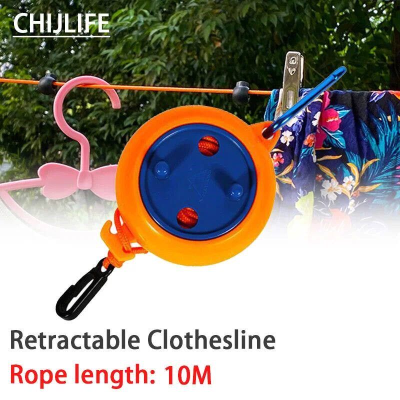 10M Invisible Retractable Clothesline Adjustable Laundry Lin - 实物图