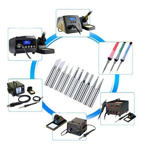 10Pcs Soldering Iron Tips Kit I+B+K+2.4D+3C Copper