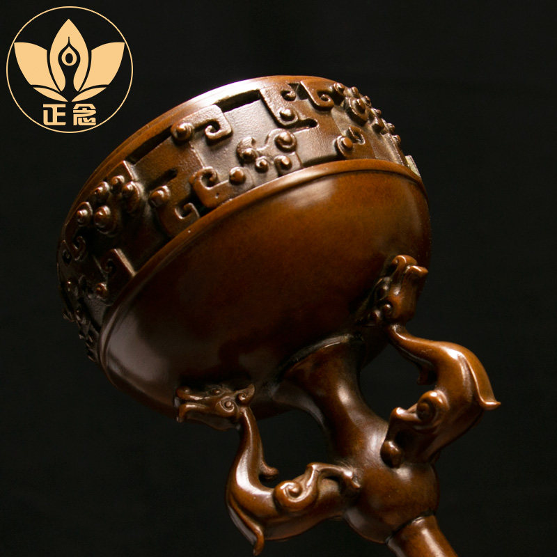 庆松堂苏工铜炉名家胡庆松制竹节博山炉复古摆件沉香檀香薰香,家居饰品,香篆,淘宝优惠券,粉丝福利购,淘宝优惠卷