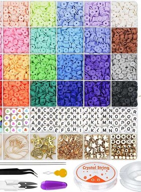 6000 Pieces of Clay Beads Soft Pottery Beads Handmade Jewelr