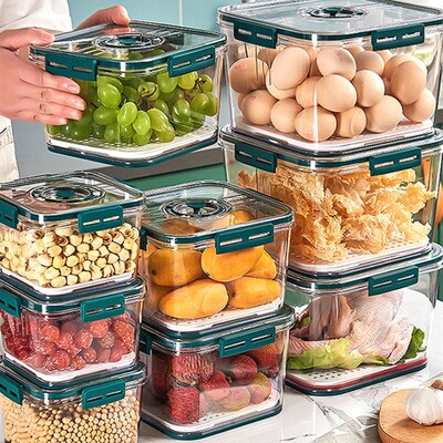 Kitchen Storage Food organizer Container PET Seal Stable Can