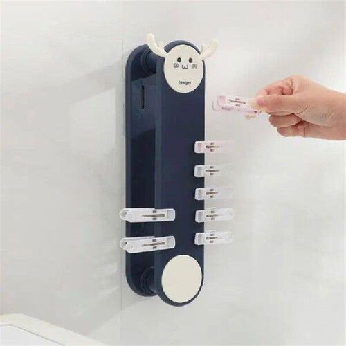 Telescopic Adjustable Frame Balcony Hanging Rack