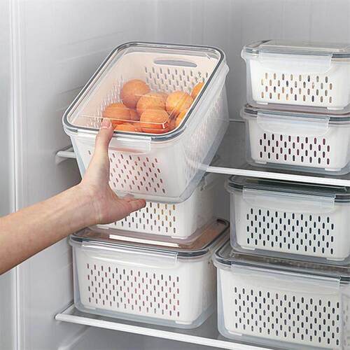 Refrigerator Storage Box Fridge Organizer Fresh Vegetable Fr