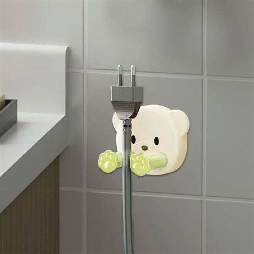 Plug Holder Toothbrush Hanger Plug Hook Cable Organizer