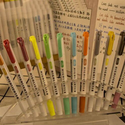 5 Colors/box Pastel Highlighter Pen Set Double Headed Drawin