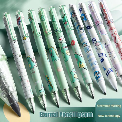 Automatic Mechanical Unlimited Eternal Pencil Writing Pen Sc