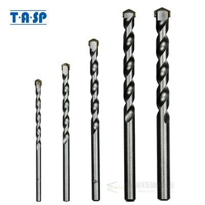 TASP 5pcs Masonry Drill Bits Tungsten Carbide Tipped Concret