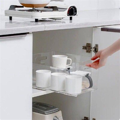 Sliding Rail Set Drawer Storage Box Sliding Rail Organizer
