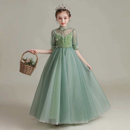 Girls Dress Princess Dress Spring and Summer New Host Girls