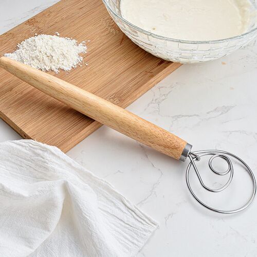 13 Inch Oak Handle Flour Mixer Flour Mixer Dough Mixing Rod