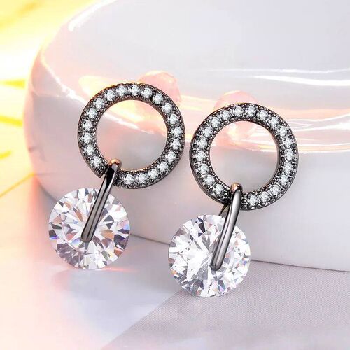 Huitan Korean Partysu Style Brilliant Cubic Zirconia Women D