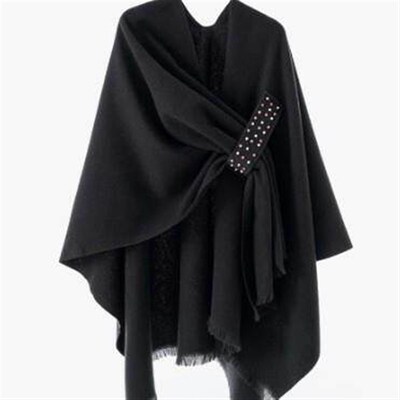 Add a shawl style cape with added bars to keep warm,