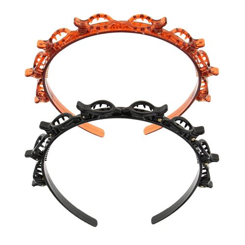 Fashion Double Layer Band Twist Plait Front Hair Clips Hairp